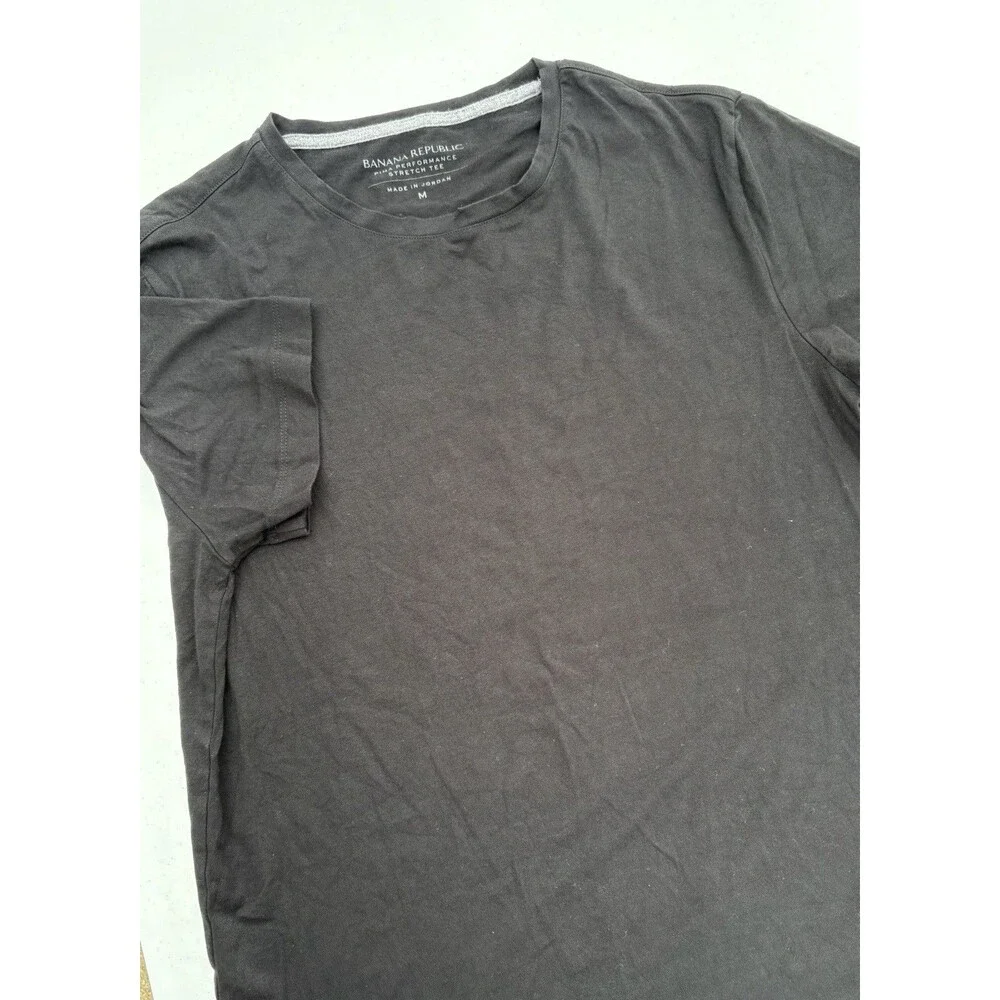 Banana Republic Performance T-Shirt Men's Size Lg Black Pima Cotton